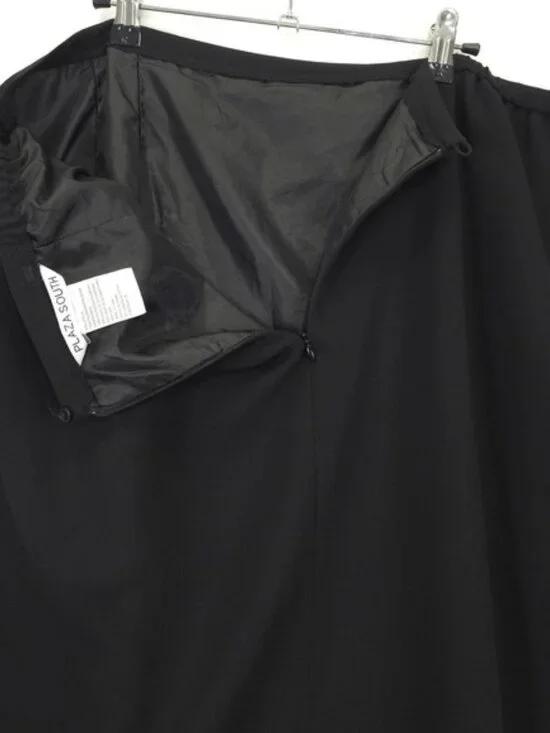 Black Skirt Suit Women 18 Embroidered Pleated Ruffle Church Feminine - Picture 3 of 7